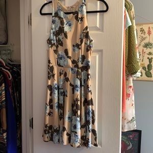 Flowered dress.  Small.  Worn once.
